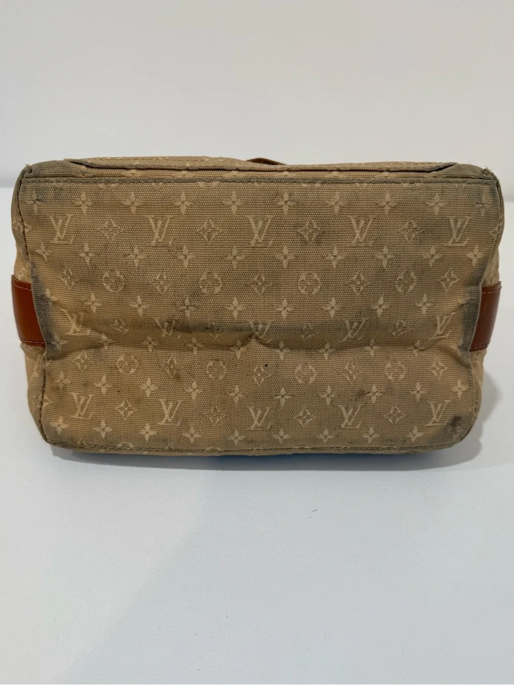 Louis Vuitton Mini Monogram Sac Mary Kate Satchel Top Handle Bag *Stains*
